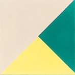 White and yellow cement tiles